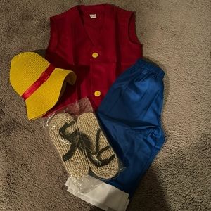 Monkey D Luffy Boys size 6 costume